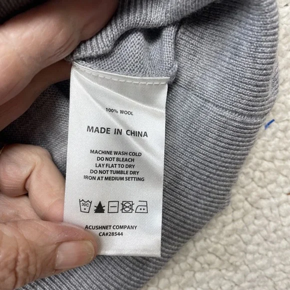 FootJoy Sweater Mens XL Grey 1/4 Zip Wool Blythefield Country Club Pullover Golf - Picture 4 of 10